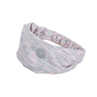 easyoga LESPIRO Broad Headband1 306 - D5 Pink Gray Stripe