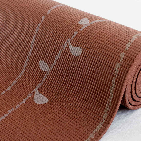 easyoga Premium Nadi Vine Yoga Mat - C5 Coffee Red