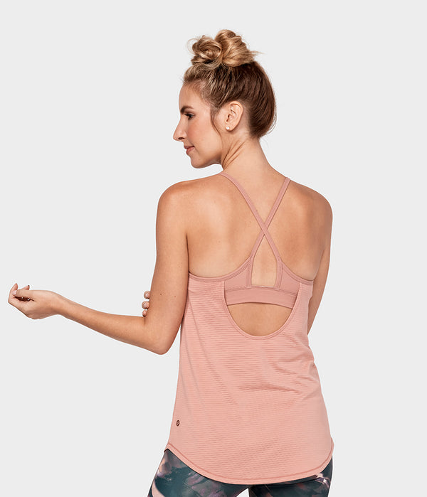 Manduka Apparel - Women's Breeze Support Cami - Dusty Rose