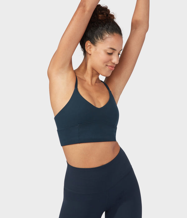 Manduka Apparel - Women's Performance Bra - Darted - Dark Sapphire