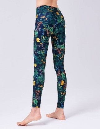 easyoga LA-VEDA Twiggy Core Pants - F66 Flowering Grasses