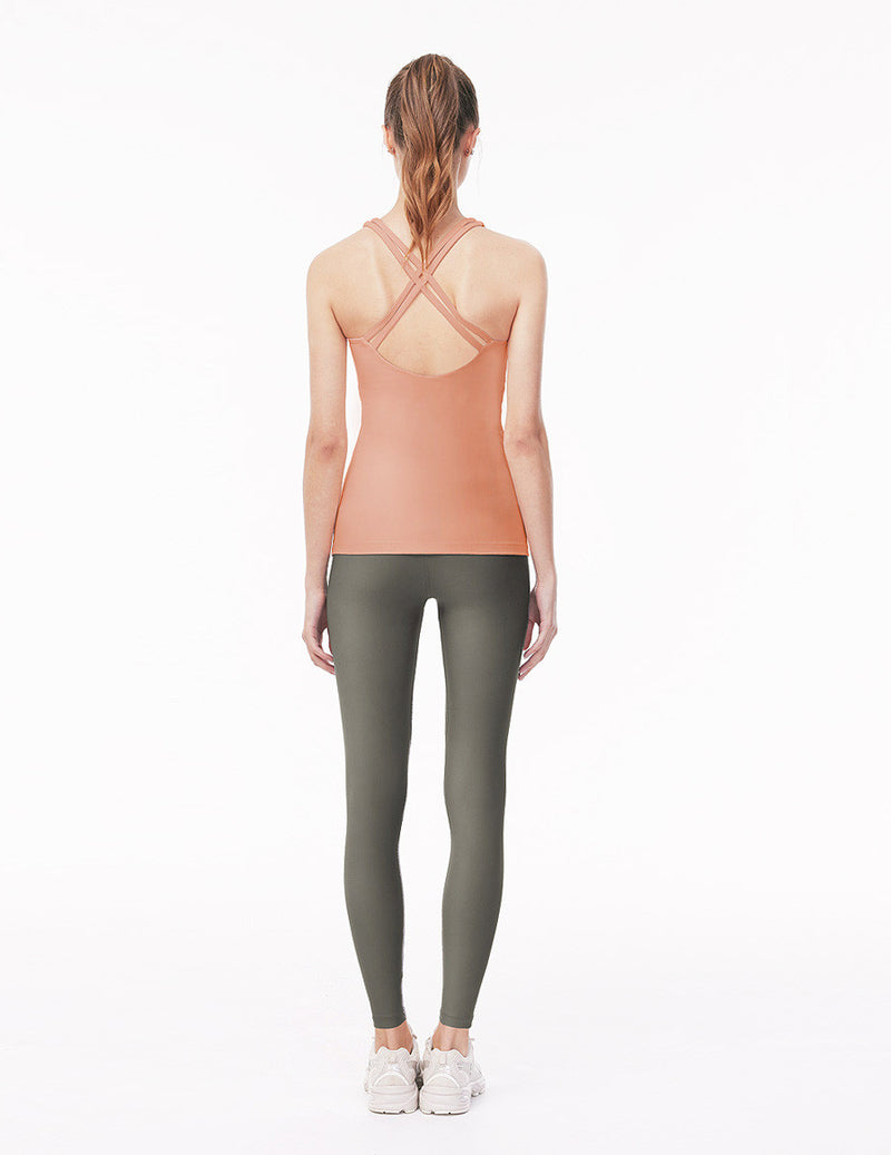 easyoga LA-VEDA Lux XX-Back Tank6 - O6 Pink Beige