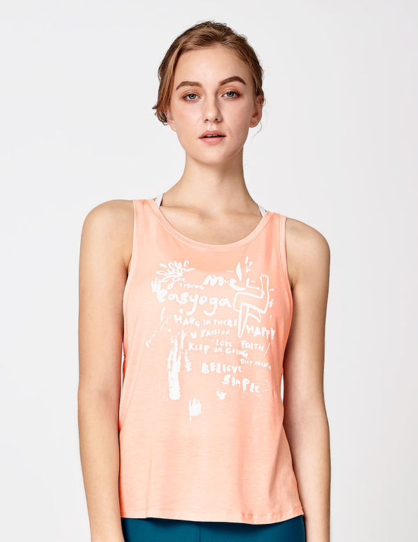 easyoga LA-VEDA In Joy Tank - R04 Peach