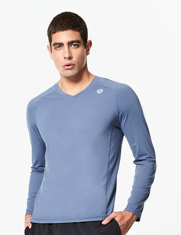 easyoga LESPIRO Excel Men's Long Sleeves - B34 Ash blue