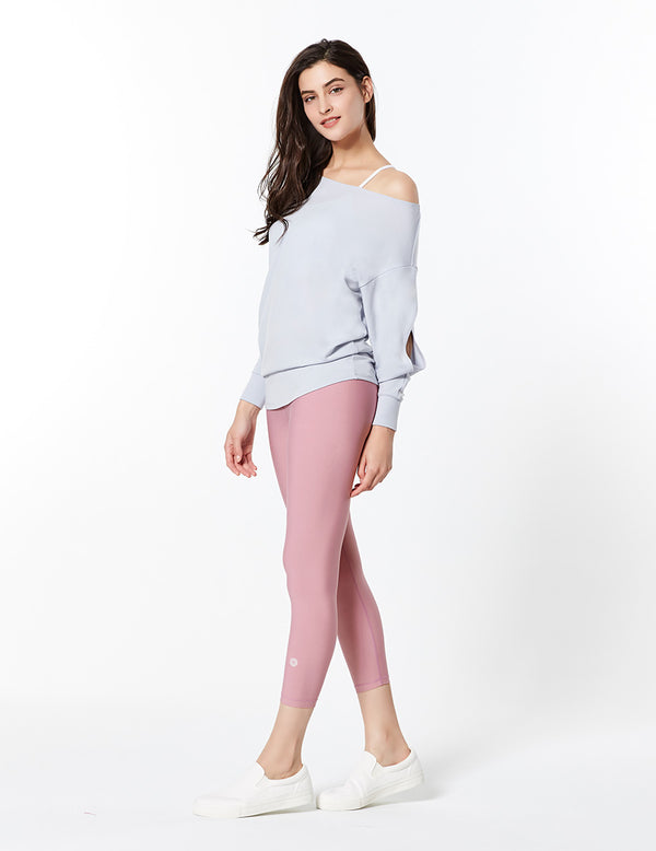 easyoga LA-VEDA Twiggy Core Cropped Tight - P14 Dusty Rose Purple