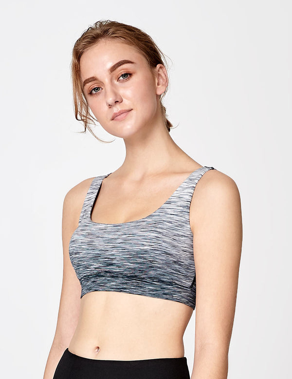 easyoga LA-VEDA Limber Up Bra - D59 Layer Gray Stripe