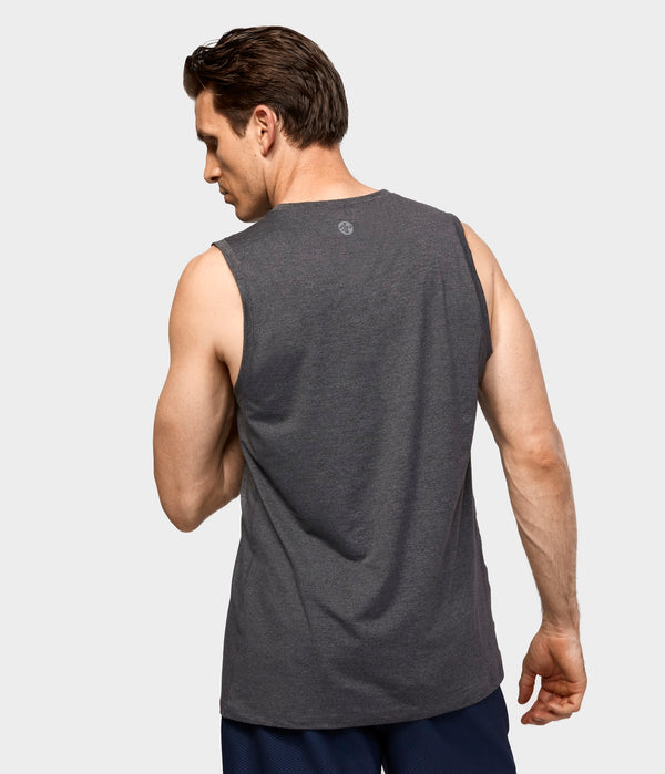 Manduka Apparel - Men's Cross Train Tank 01 - Heather Grey