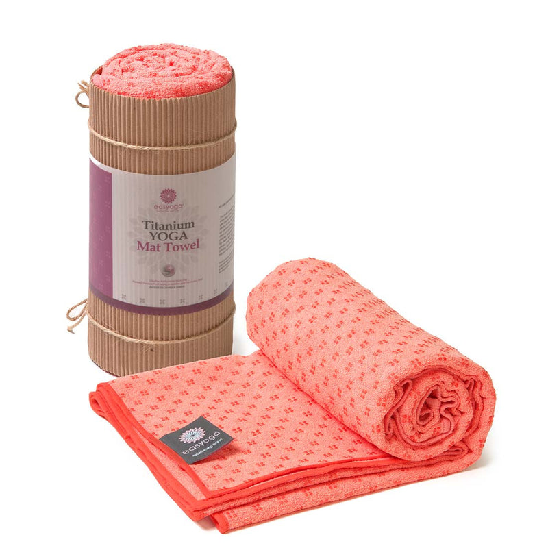 easyoga Titanium Yoga Mat Towel Plus 006 - O01 Salmon orange