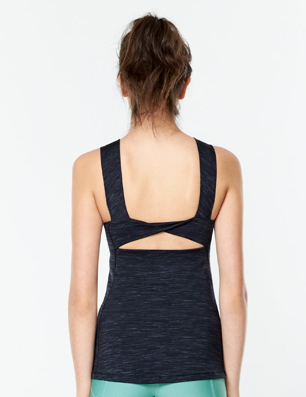 easyoga LESPIRO Gloosier Entwine Tank - L1 Black