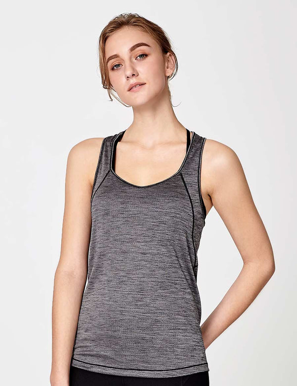 easyoga LA-VEDA Fearless Tank - X04 Black/M-Gray