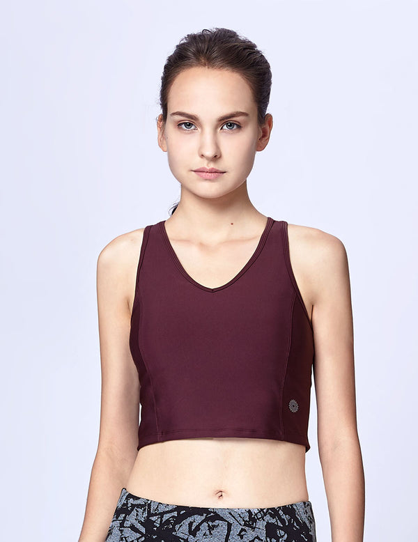 easyoga LESPIRO Ladder Back Tank - R24 Dark Red