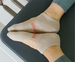 MoveActive Slide On Non Slip Grip Sock - Evie Taupe