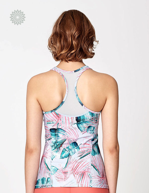 easyoga LA-VEDA Noble V-Mesh Tank2 - FA4 Windmill Palm