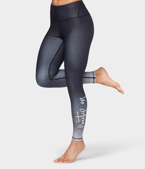 Manduka Apparel - Women's Practice On Legging - Black Multi