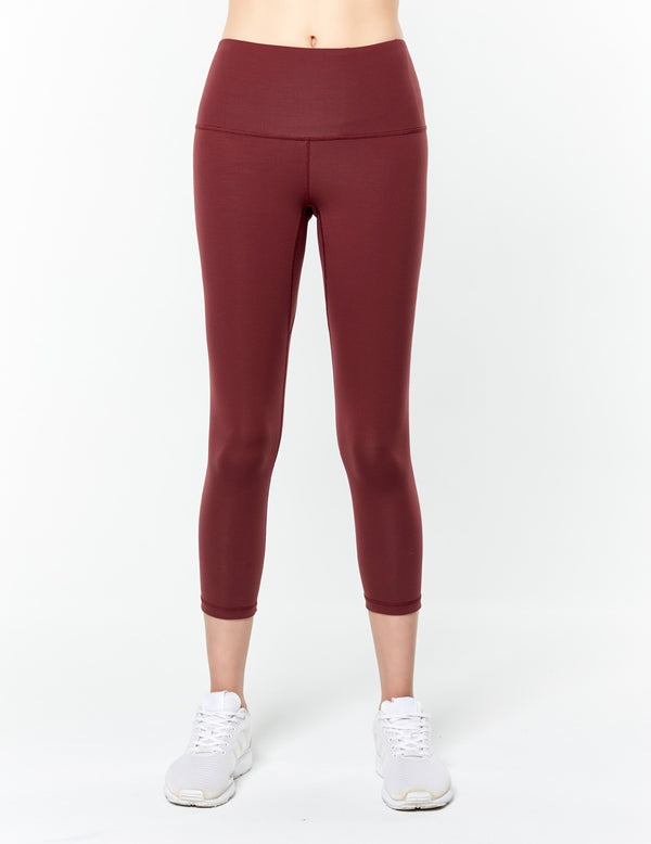 easyoga LESPIRO Strike Out Cropped Tights - X12 Berry/Mint Stripe