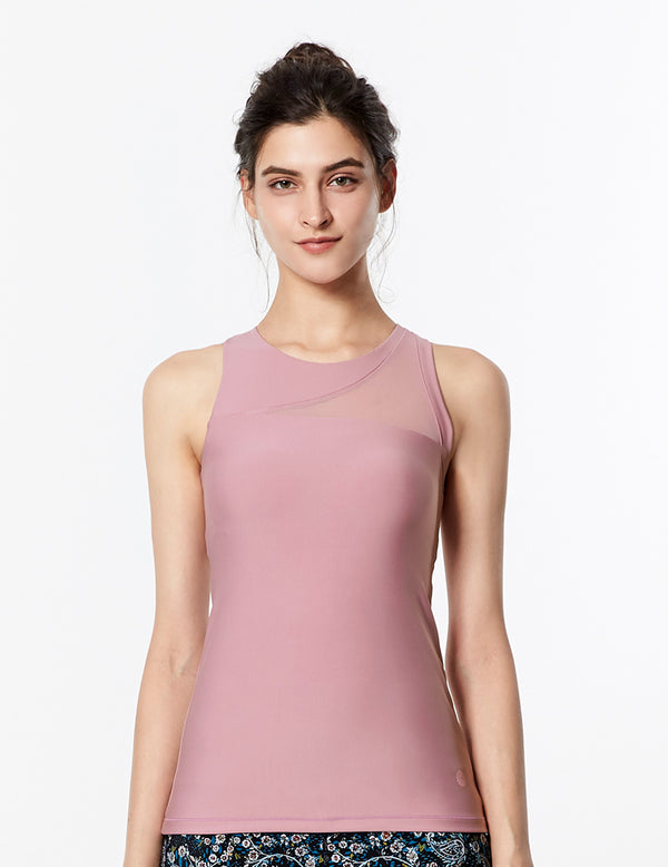 easyoga LA-VEDA Look Me Up Tank1 - P14 Dusty Rose Purple