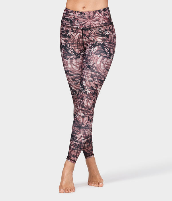 Manduka Apparel - Women's Floral Camo Legging - Fig Multi