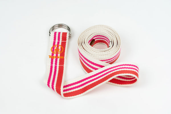 YogaAum AumStrap - Red Pink/Beige