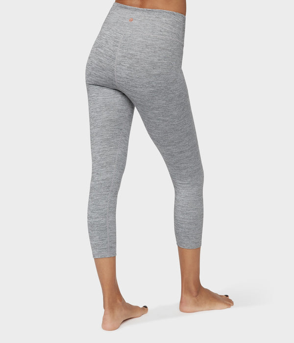 Manduka Apparel - Women's Essential Cropped Legging - Stone Melange