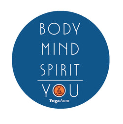 YogaAum Aum Pin (Body Mind Spirit YOU) - Navy