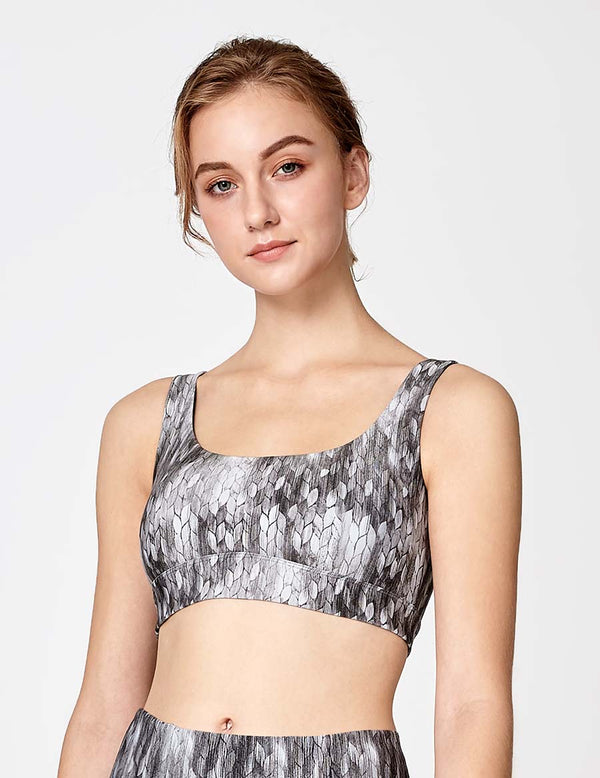 easyoga LA-VEDA Limber Up Bra - FA5 Masonry Grain