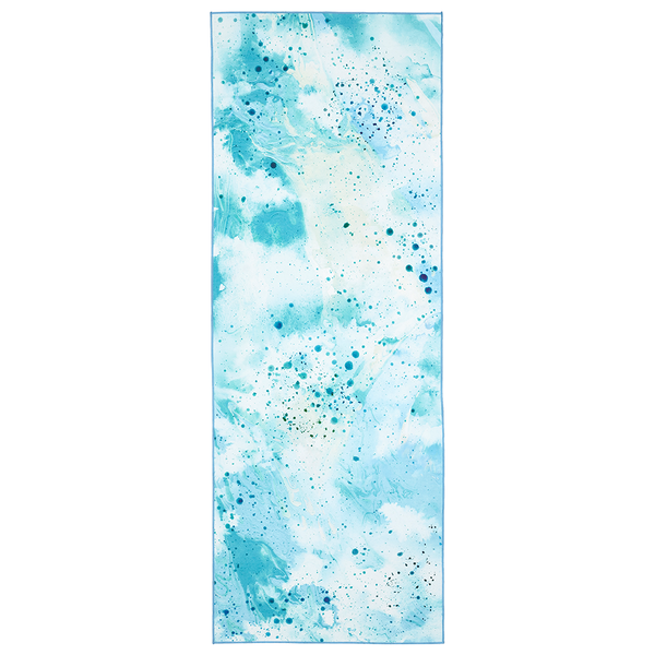 Manduka eQua® Mat Towel - Splatter Splash Blue