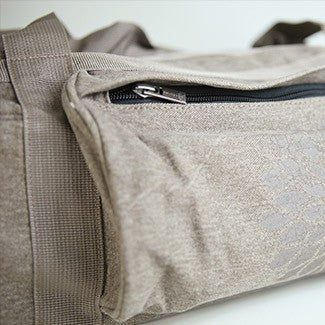 easyoga Premium Carry-all Canvas Yoga Bag- Dots - C9 Light Brown