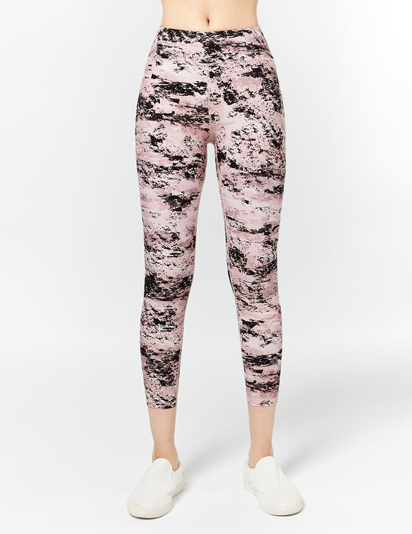 easyoga LA-VEDA Twiggy Core Cropped Tight1 - FC5 Mottled Pink