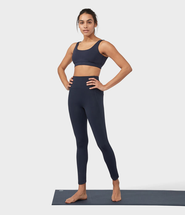 Manduka Apparel - Women's PRO Legging - High Rise 7/8 W/Pocket - Dark Sapphire