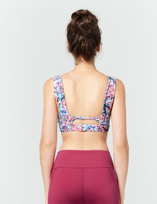 easyoga LA-VEDA Espiral Twinning Bra2 - FD5 Oil Paint Bloom