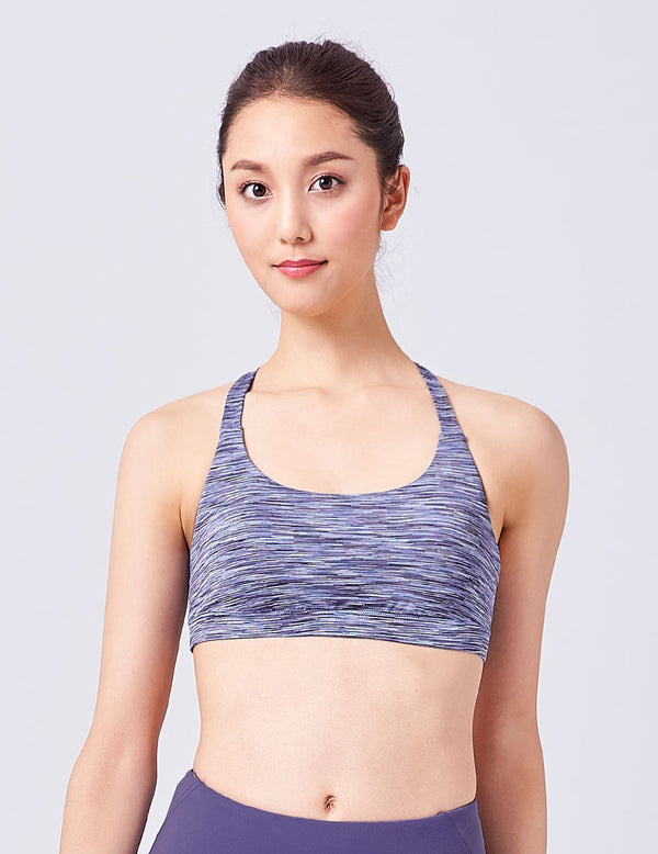 easyoga LA-VEDA Libra Bra - D56 Dark/Light Blue Stripe