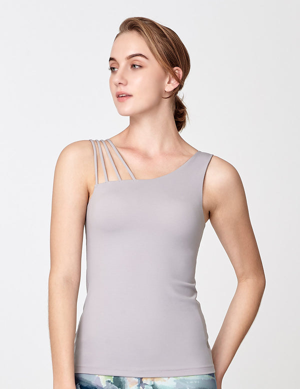 easyoga LESPIRO Cordial Tank - X07 Gray/Peach Powder