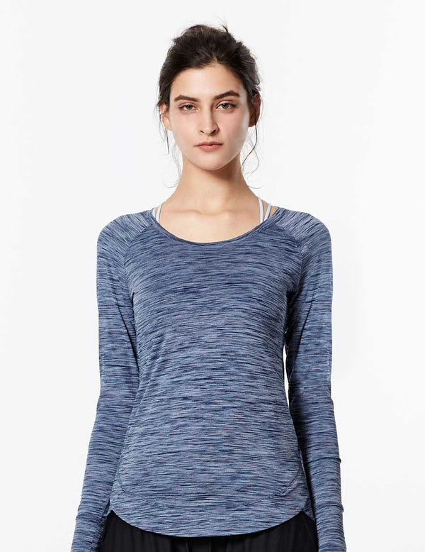 easyoga LA-VEDA Ripplet Long Sleeve - M13 M-Blue