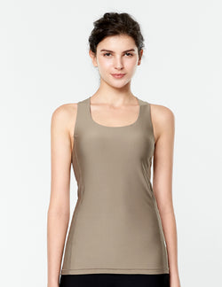 easyoga LESPIRO Free To Be Tank - C09 Cement Brown