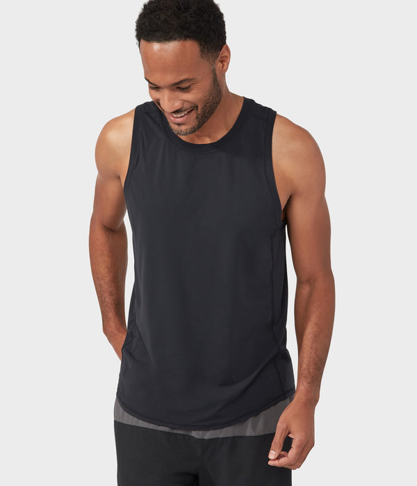 Manduka Apparel - Men's Pro Top - Tech Slim Fit Tank - Black