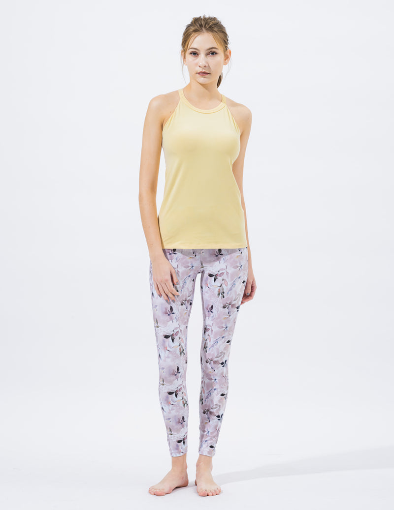 easyoga LA-VEDA Imperial Ripple Tank3 - Y07 Cream yellow