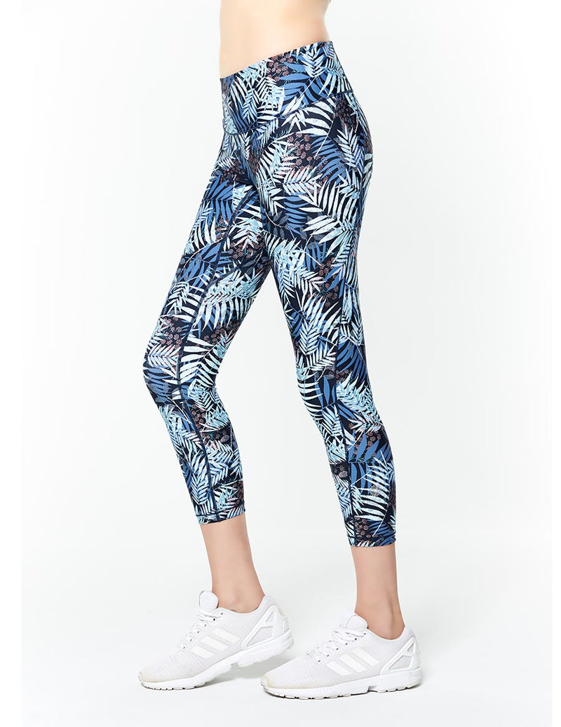 easyoga LESPIRO Pace With Cropped Tights - FD4 Night Forest Blue