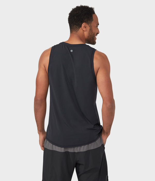 Manduka Apparel - Men's Pro Top - Tech Slim Fit Tank - Black