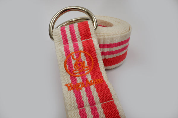 YogaAum AumStrap - Red Pink/Beige