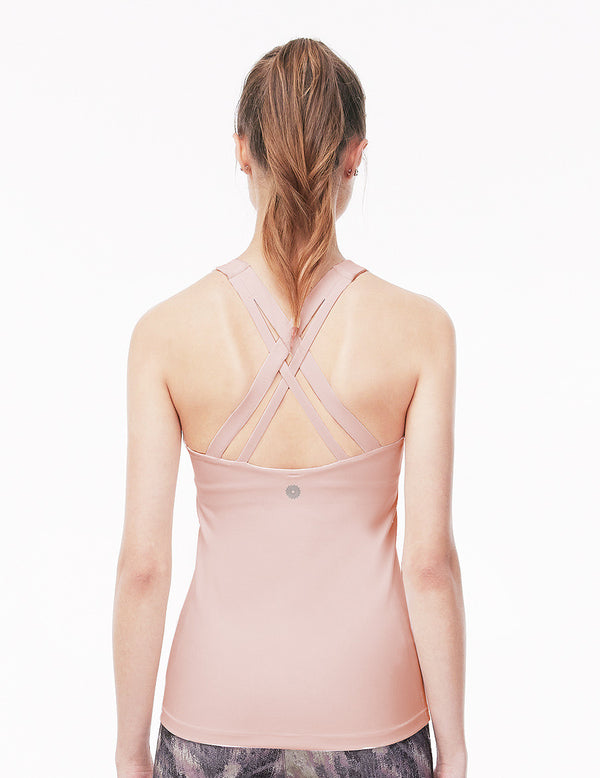 easyoga LA-VEDA Vine Tank - R32 Ivory Pink