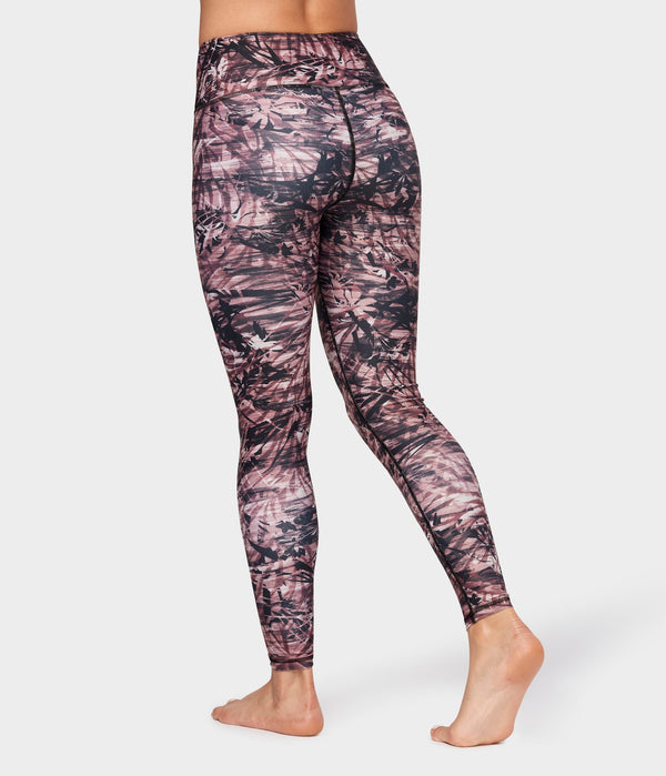 Manduka Apparel - Women's Floral Camo Legging - Fig Multi