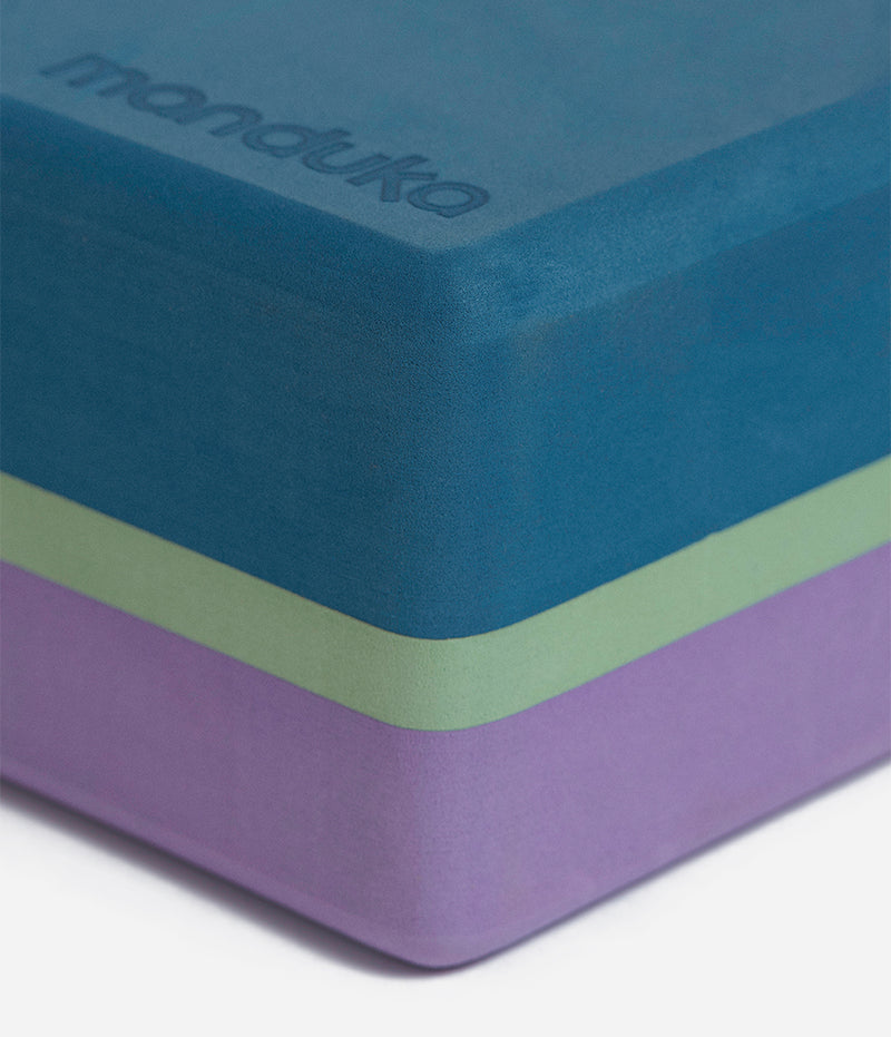 Manduka Recycled Foam Yoga Block (Limited Edition) - Maldive 3-Tone