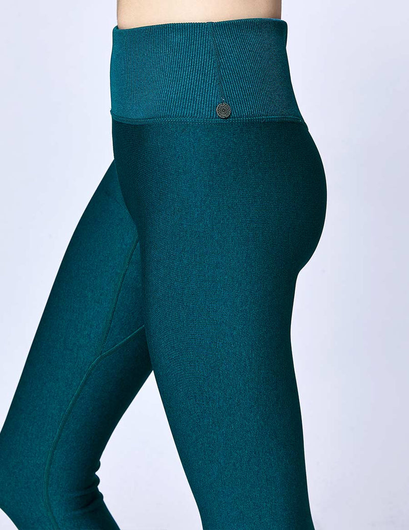 easyoga LESPIRO Slim-Fit Sheen Leggings - M31 M-Ocean Green