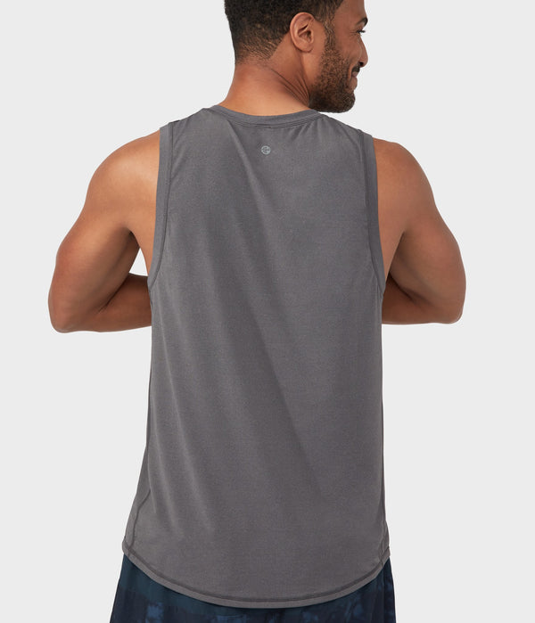 Manduka Apparel - Men's Pro Top - Tech Slim Fit Tank - New Grey