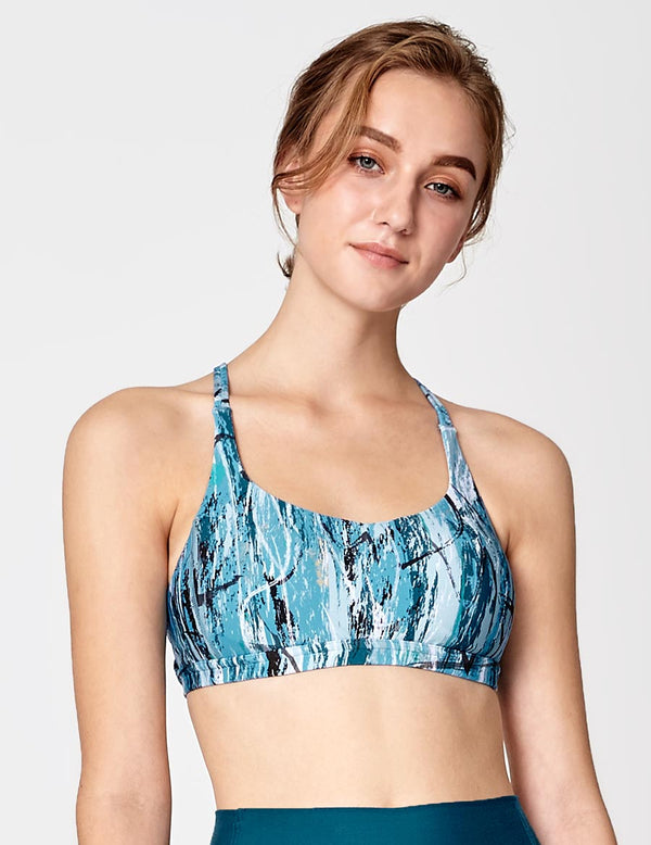 easyoga LA-VEDA Lithe Me Bra - F99 Oil Painty Blue