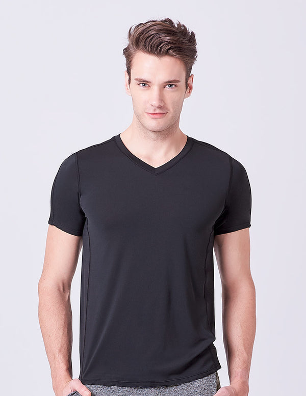 easyoga LESPIRO Men's Action Tee - L1 Black