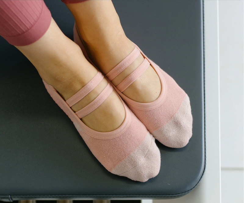 MoveActive Ballet Non Slip Grip Socks - Wavy Musk