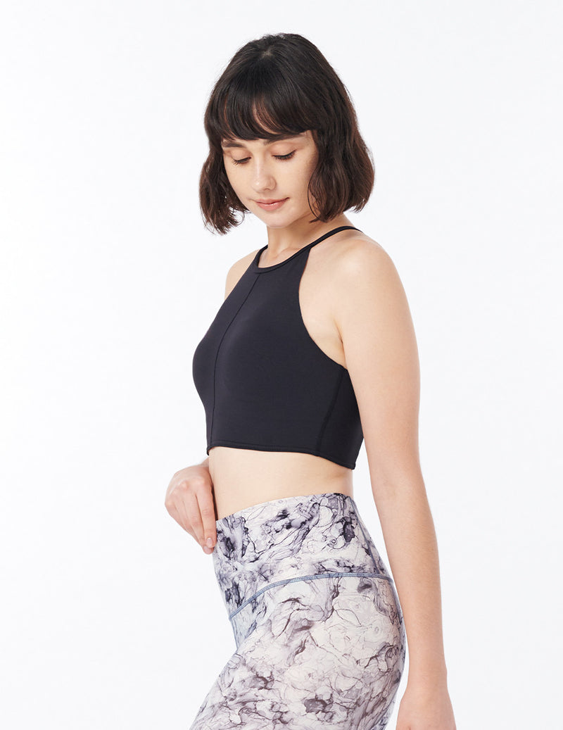 easyoga LESPIRO Shape Up Cropped Tank - L1 Black