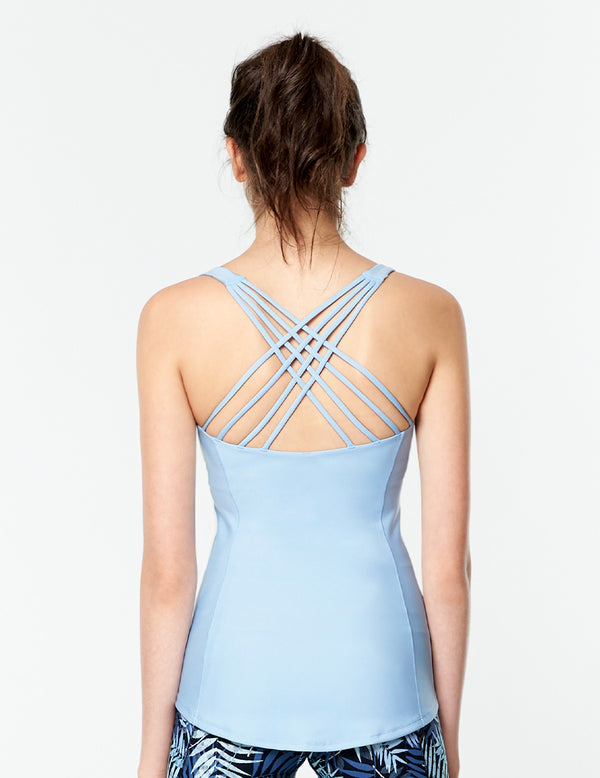 easyoga LESPIRO Stellate Tank - B33 Powder Blue