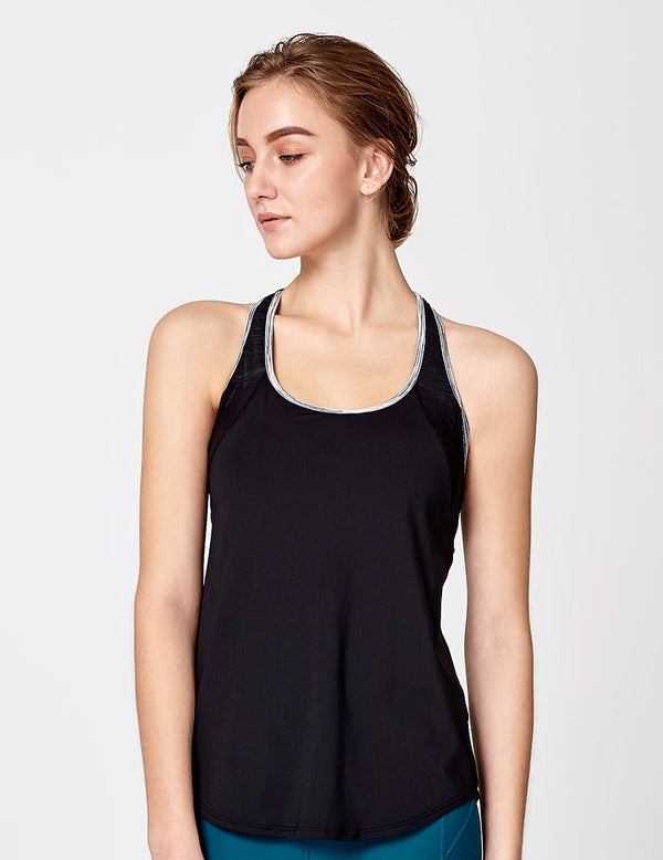 easyoga LA-VEDA Astral Layered Tank1 - L1 Black